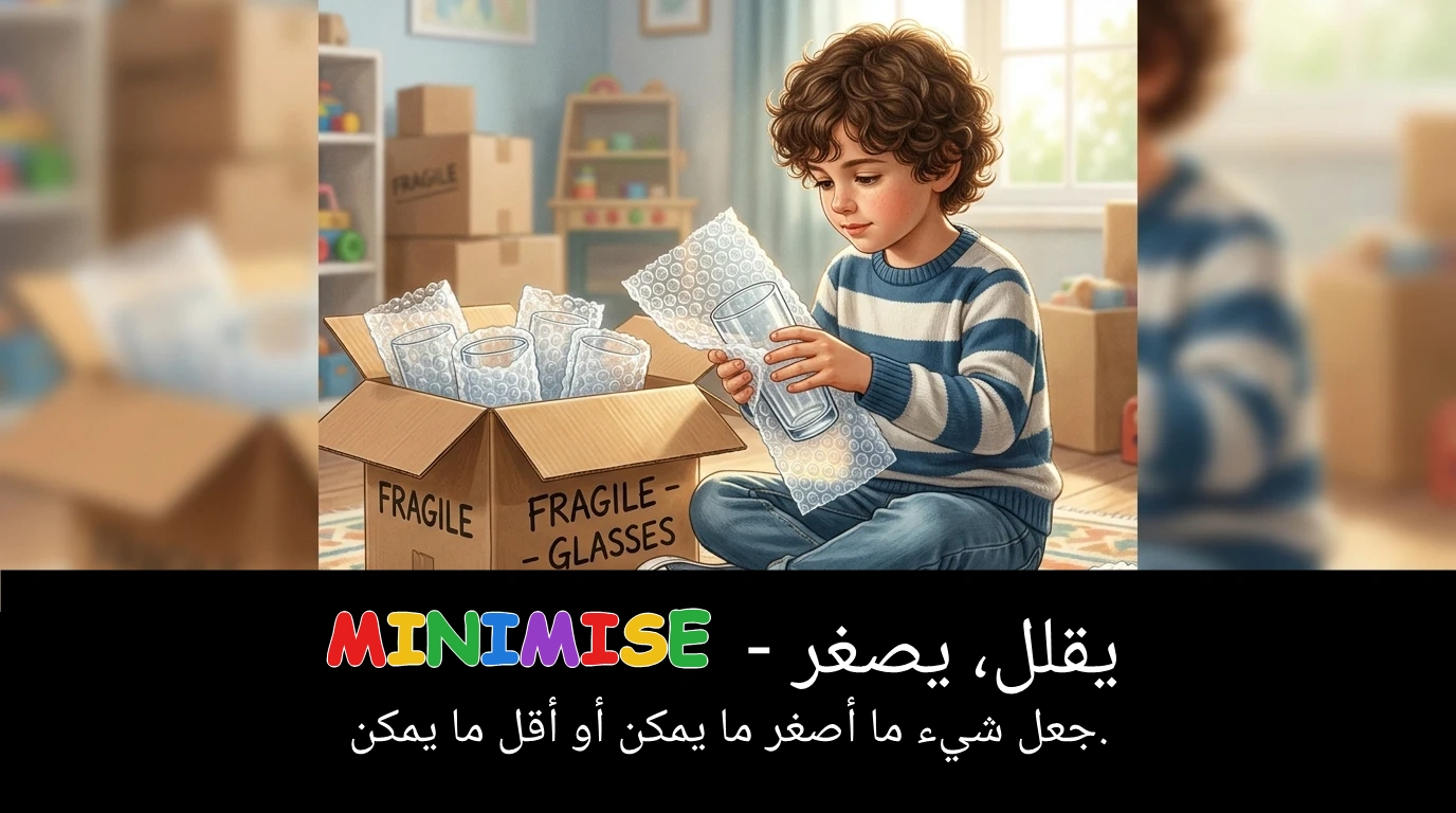 Arabic Illustration for minimise